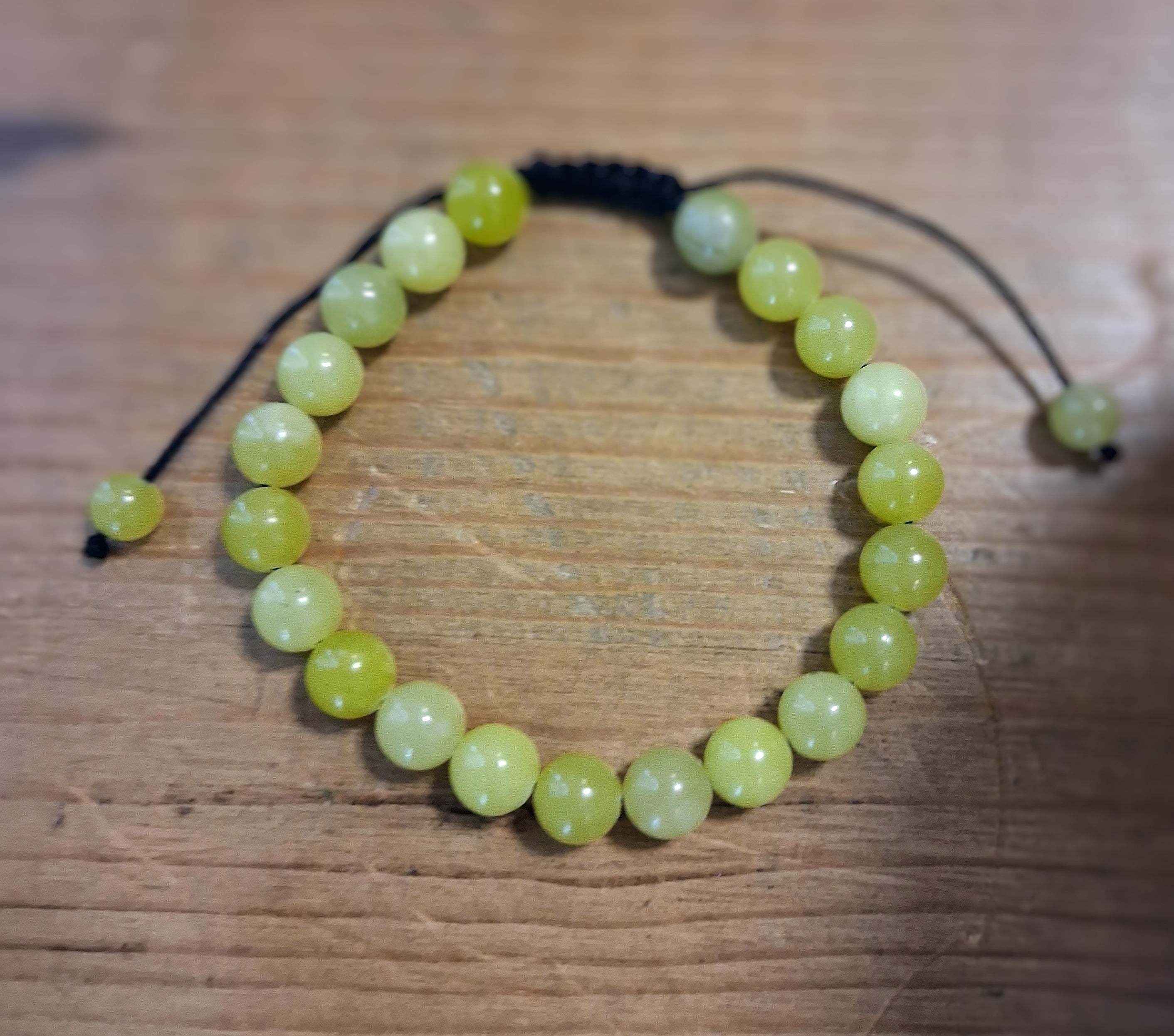 Lemon Jade  Adjustable Bracelet