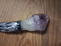 Handmade Crystal Wand with Amethyst Tip – Spiritual Energy & Protection