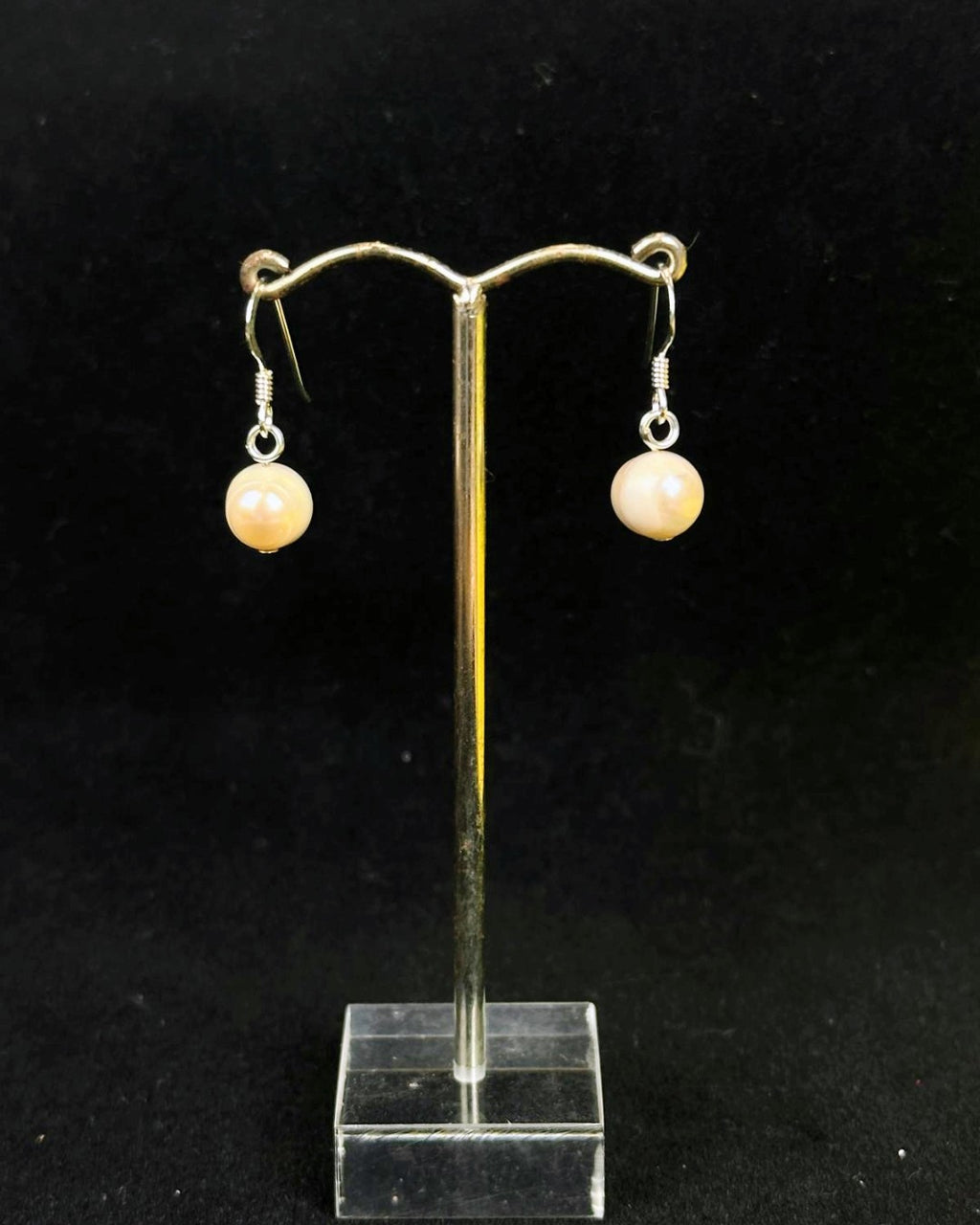 Classic Freshwater Pearl Earrings – Handmade in 925 Silver