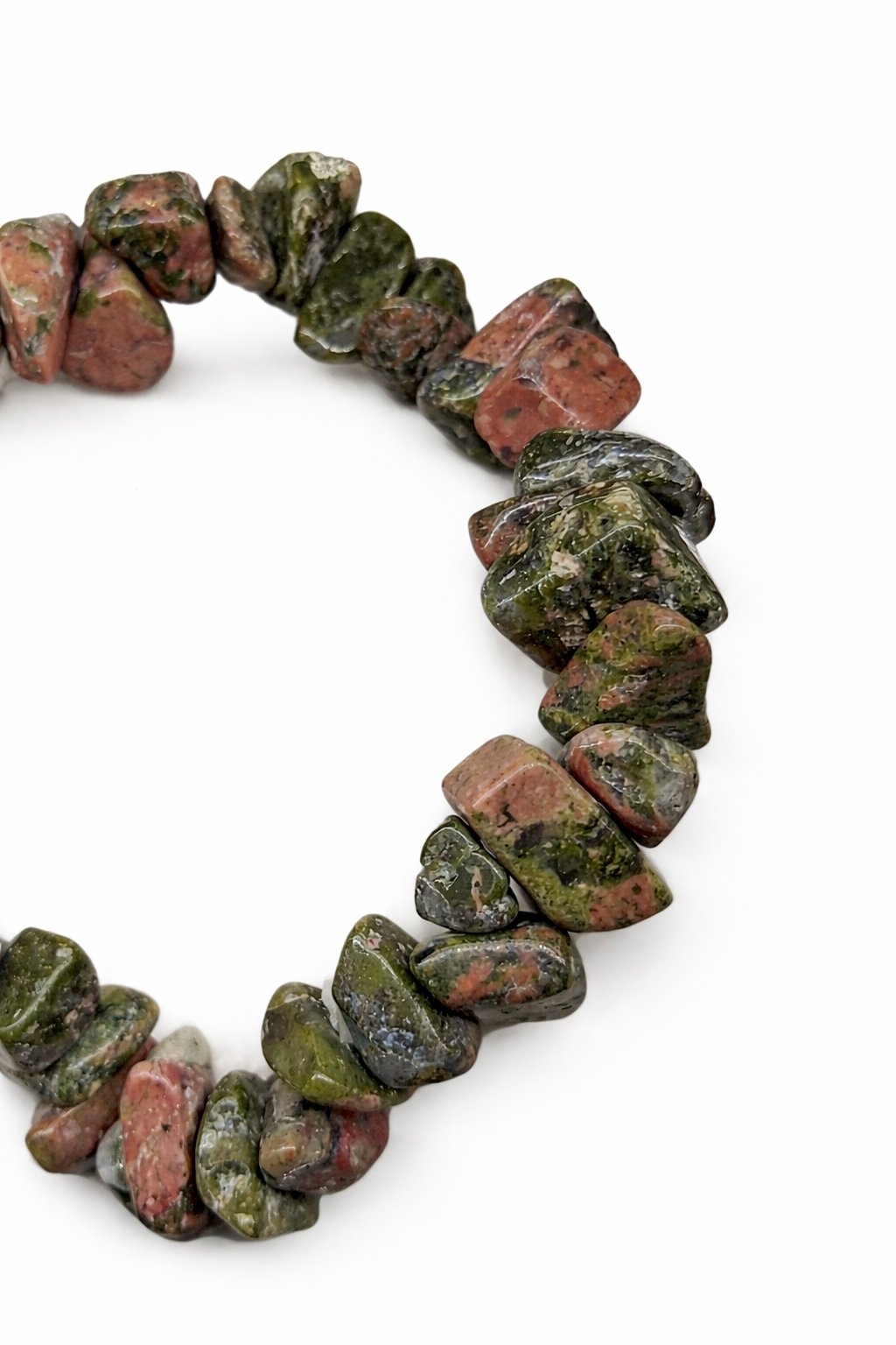 Unakite Chip Bracelet – Balance Mind, Body & Heart