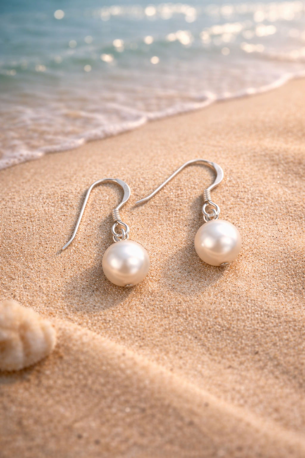 Classic Freshwater Pearl Earrings – Handmade in 925 Silver