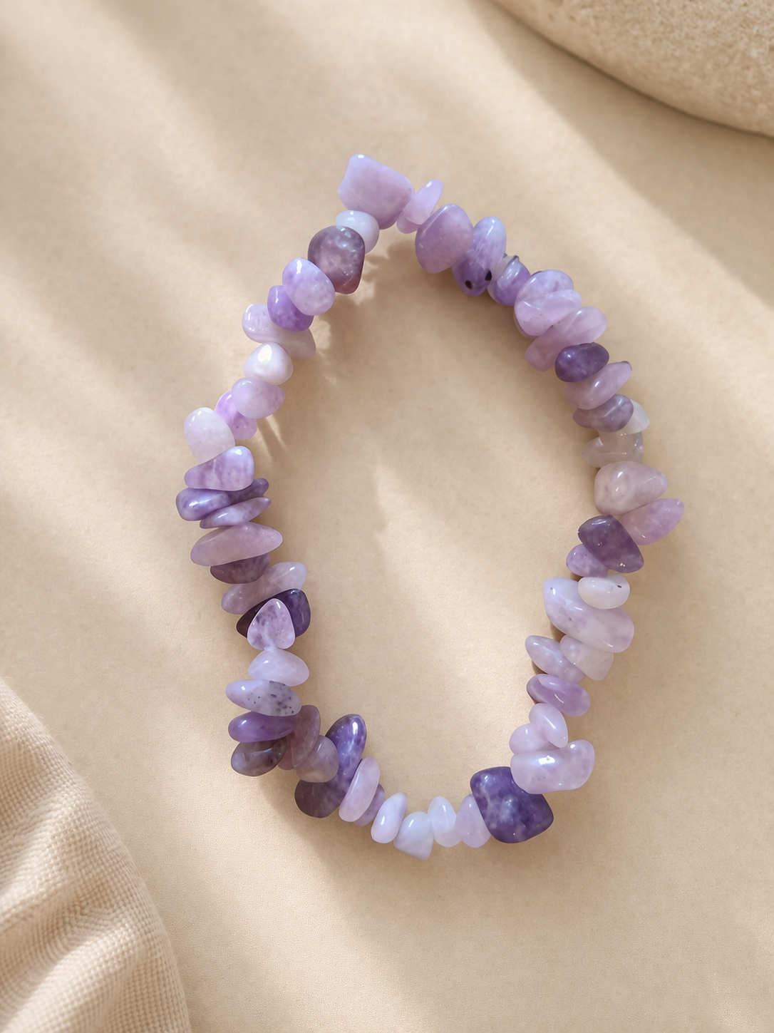 Lepidolite Chip Bracelet – Calm Mind & Emotional Balance