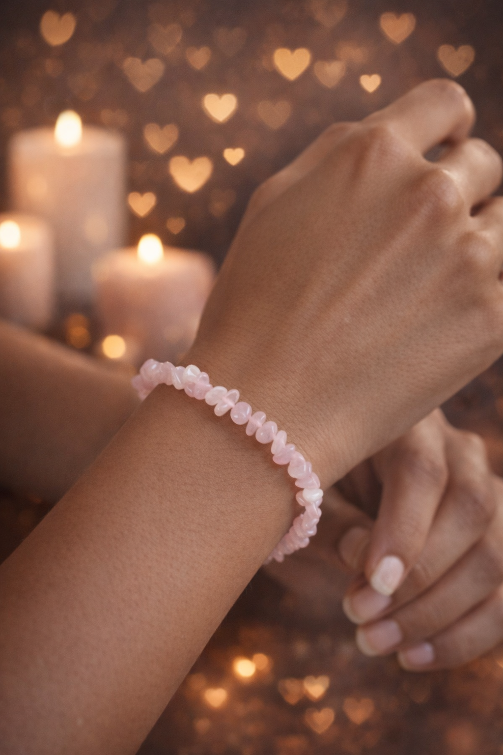 Rose Quartz Chip Bracelet – Self Love & Romance