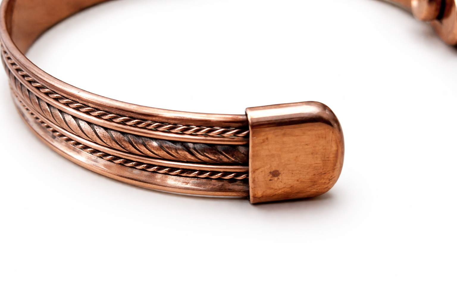 Copper Magnetic Bracelet – Classic Adjustable Bangle Fits Most Sizes