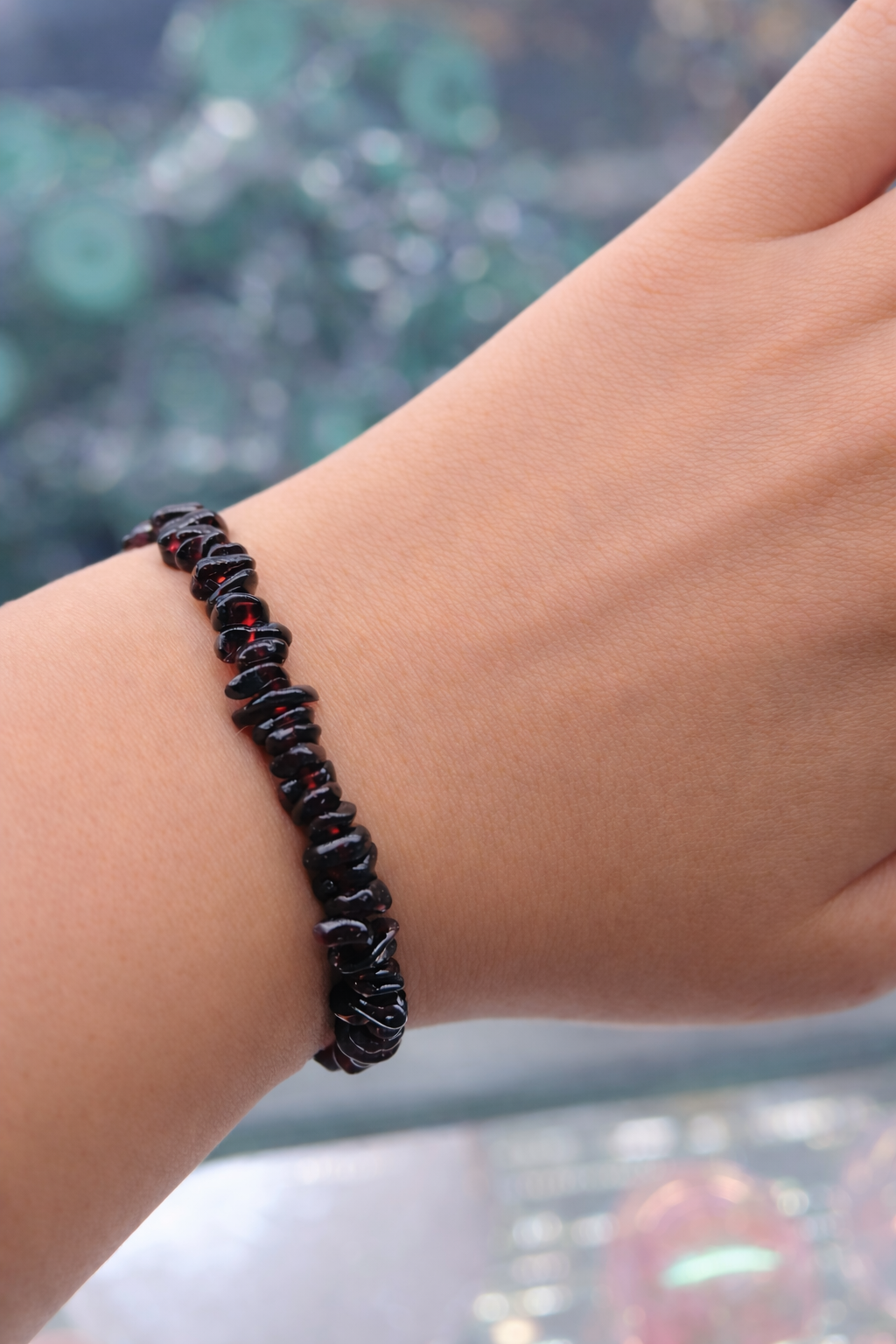 Garnet Chip Bracelet – Passion, Strength & Positive Attraction