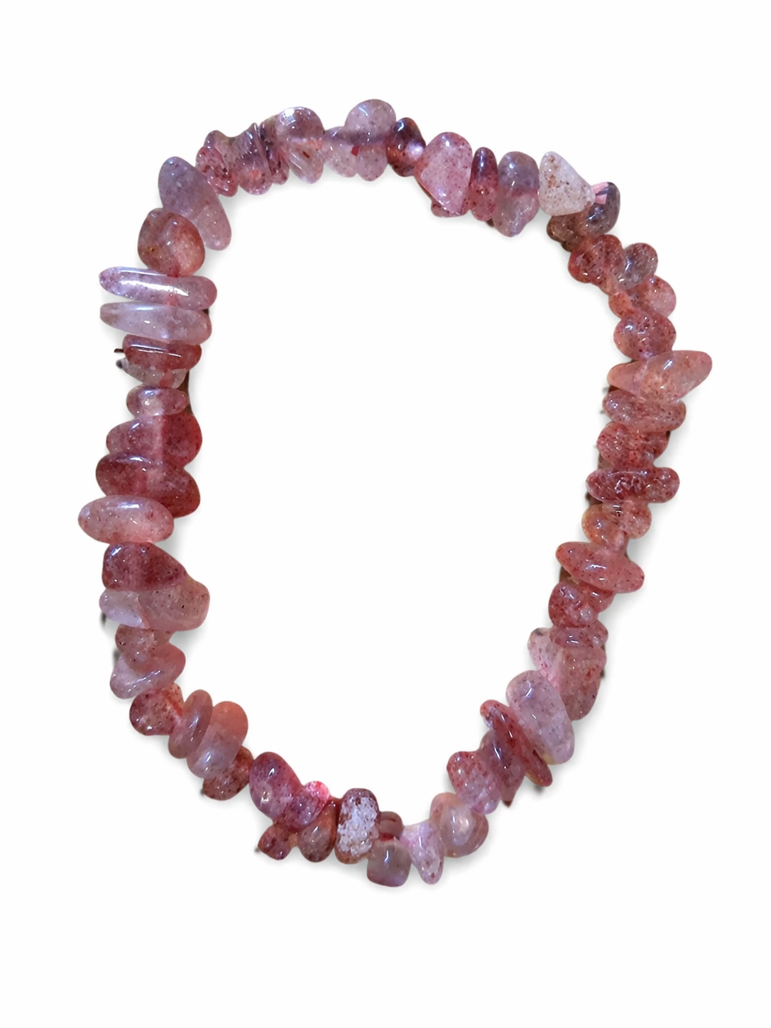 Strawberry Quartz Chip Bracelet – Attract Love & Positive Energy