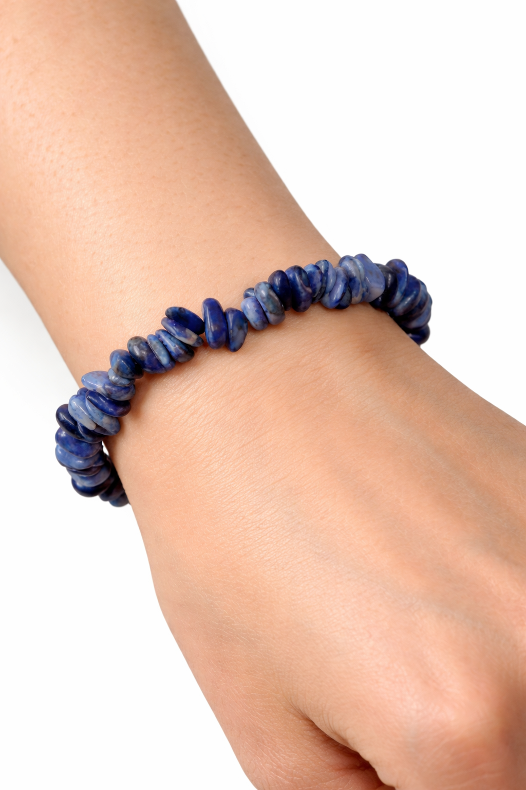 Sodalite Chip Bracelet – Speak Your Truth & Inner Strength