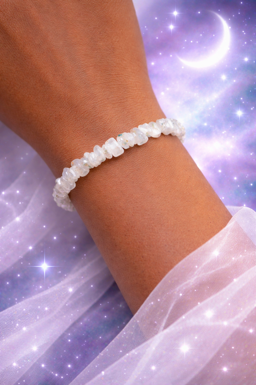 Moonstone Chip Bracelet – New Beginnings & Abundance