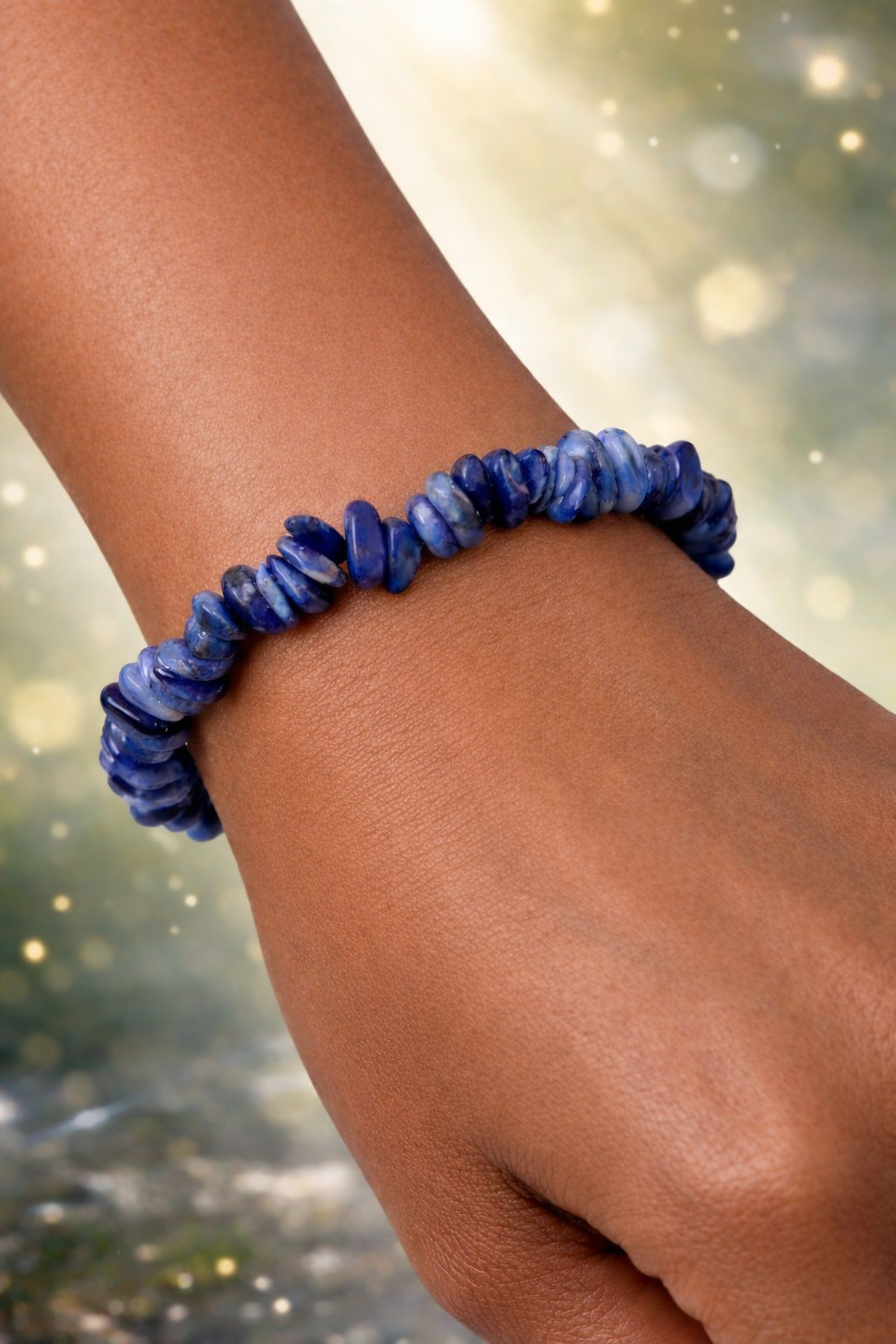 Sodalite Chip Bracelet – Speak Your Truth & Inner Strength