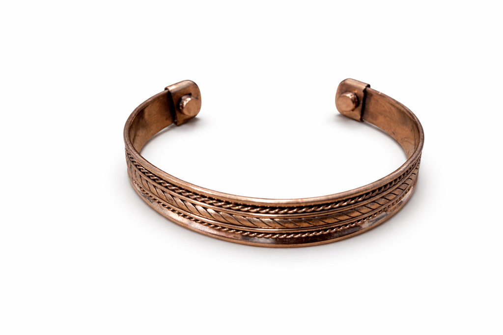 Copper Magnetic Bracelet – Classic Adjustable Bangle Fits Most Sizes
