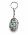 Tree Agate Keyring | Grounding Crystal Talisman | Protection & Growth Energy | Wire Wrapped Stone Keychain