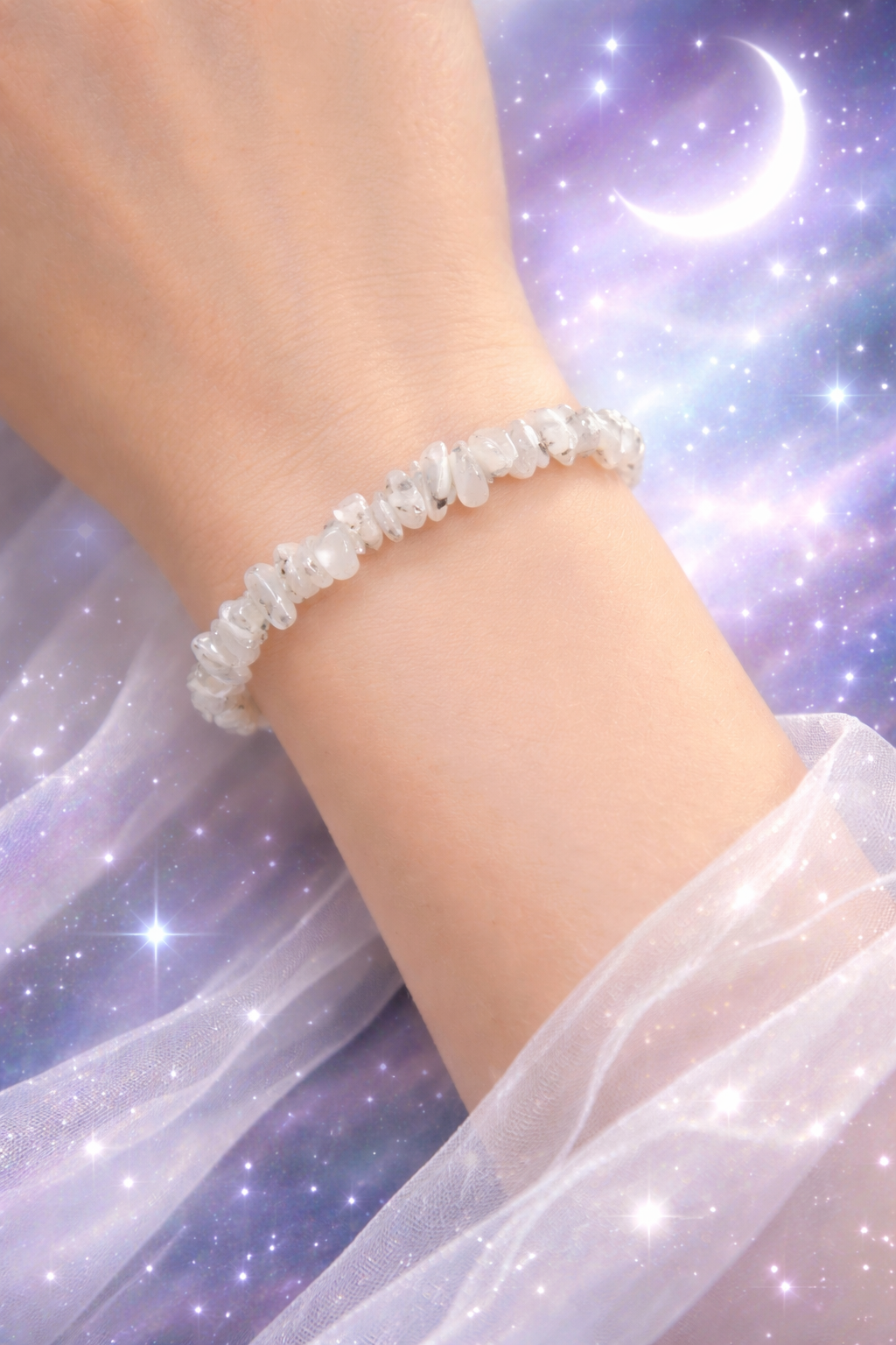 Moonstone Chip Bracelet – New Beginnings & Abundance
