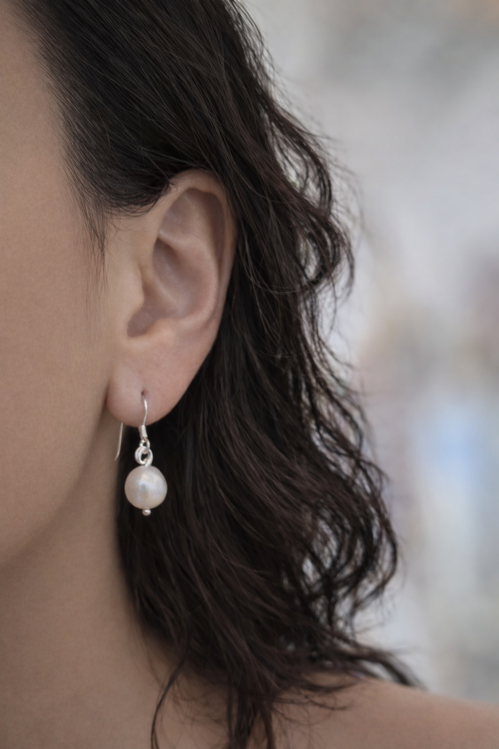 Classic Freshwater Pearl Earrings – Handmade in 925 Silver