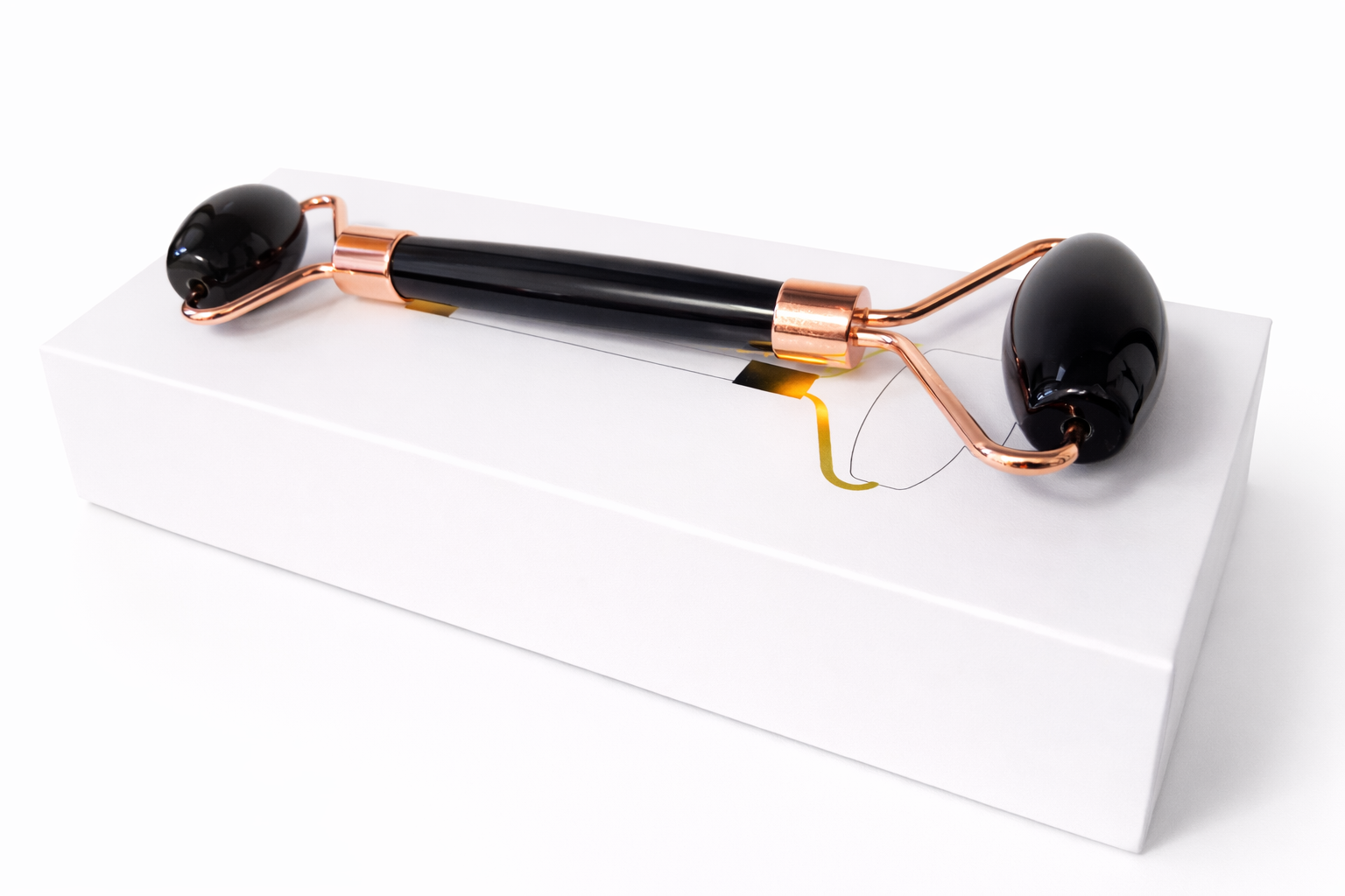 Obsidian Facial Roller | Grounding Self-Care Tool