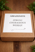 Amazonite Crystal Gift Set – Bracelet, Selenite & Affirmation Keyring