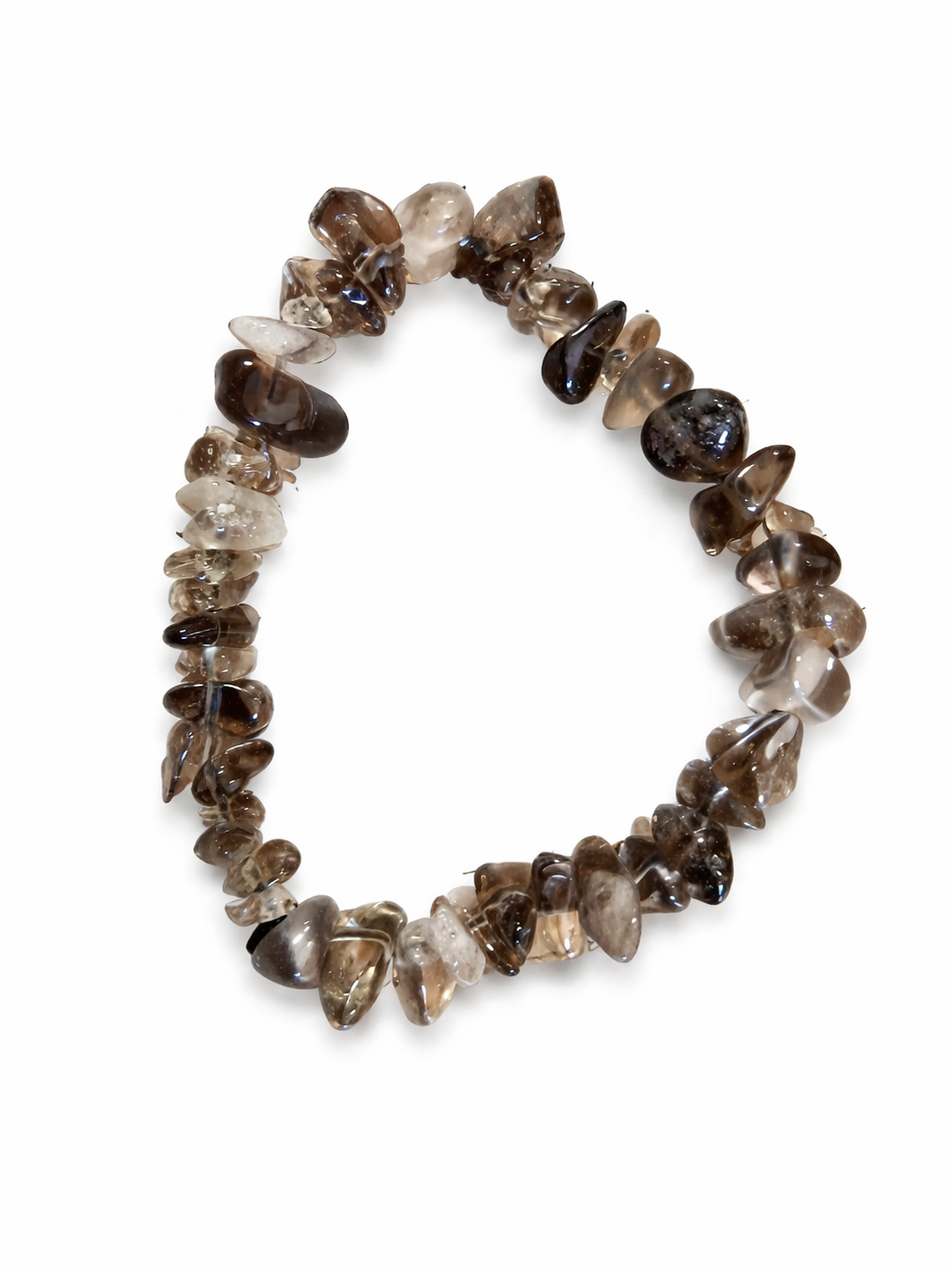 Smoky Quartz Chip Bracelet – Grounding, Protection & Emotional Balance