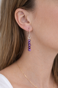 Handmade Lilac Freshwater Pearl Earrings – Sterling Silver 925