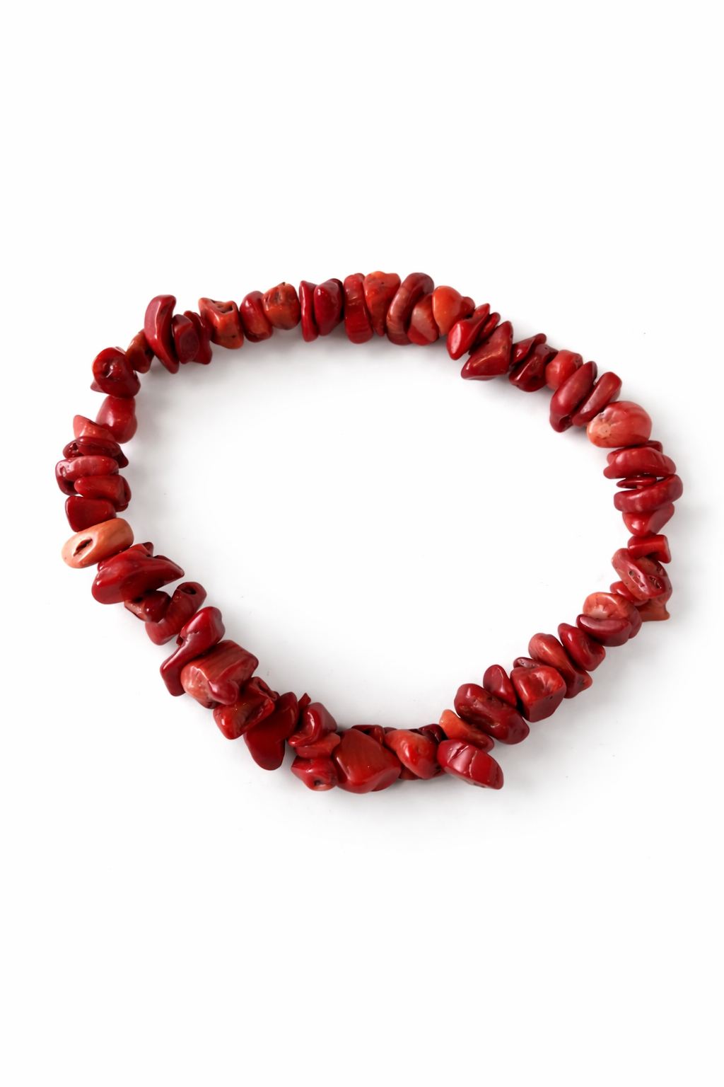 Red Coral Chip Bracelet – Evil Eye Protection & Positive Energy