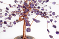 ✨Amethyst Crystal Tree of Life on Agate Slice – Copper Wire ✨