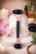 Obsidian Facial Roller | Grounding Self-Care Tool