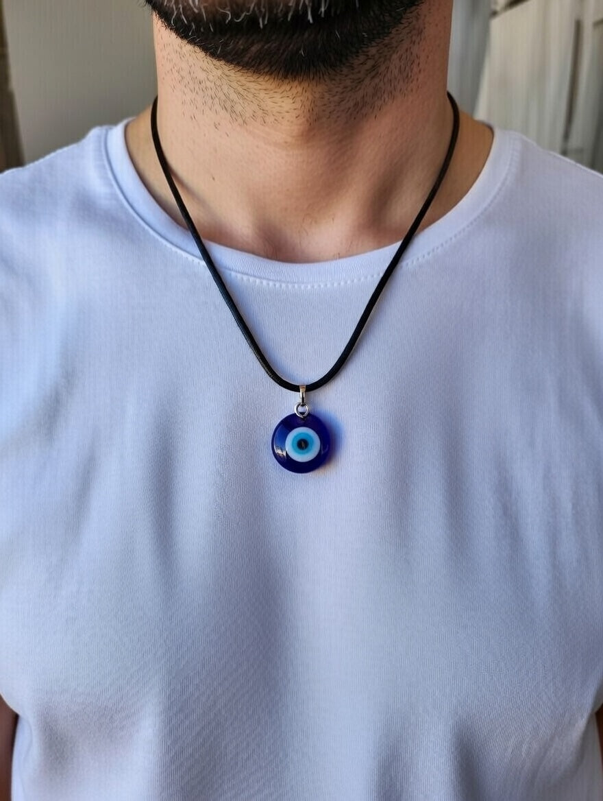 Protective Evil Eye Necklace – Traditional Glass Amulet Jewellery