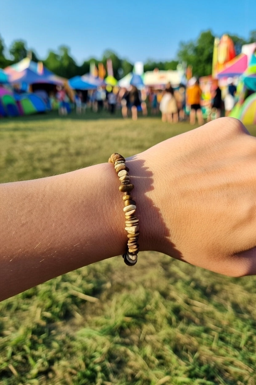 Picture Jasper Chip Bracelet – Strength & Stability