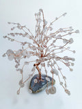 Rose Quartz Crystal Tree on Agate Base – Copper Wire | Loving Energy ✨