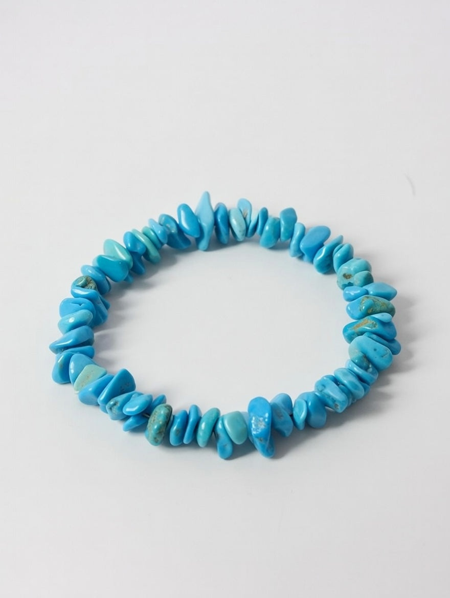 Turquoise Howlite Chip Bracelet – Calm Mind & Stress Relief