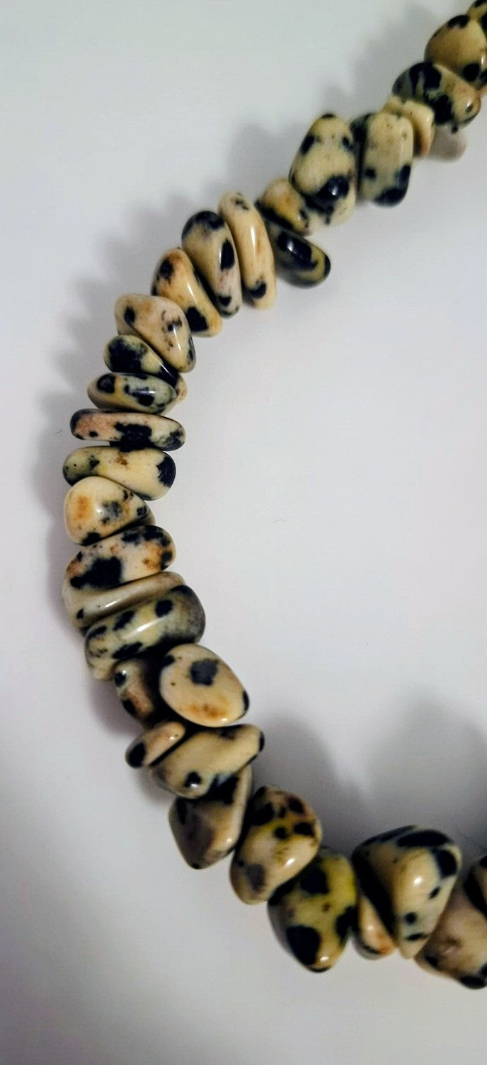 Dalmatian Jasper Chip Bracelet – Find Your Joy & Playful Energy