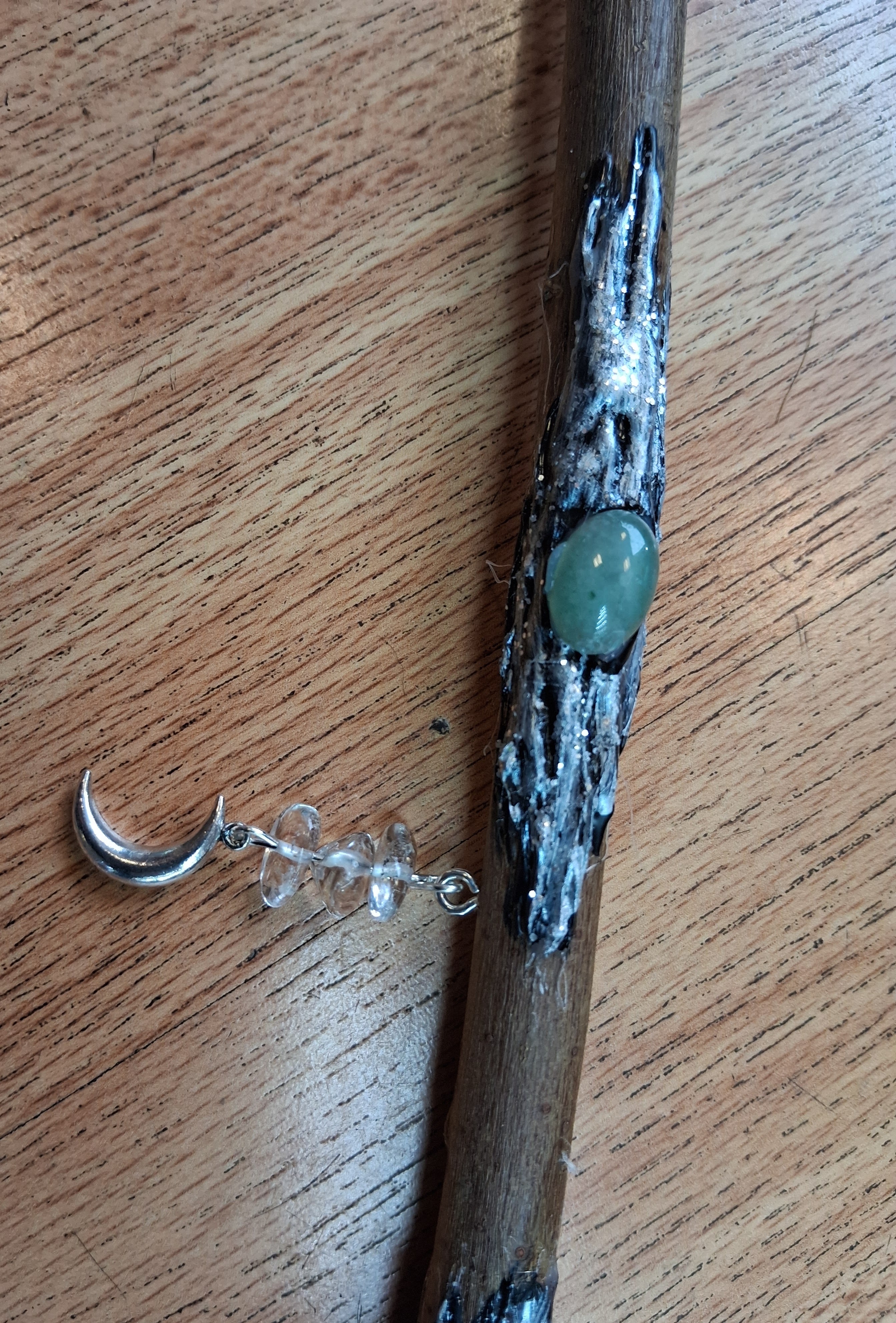 Handmade Crystal Wand – Amethyst, Aventurine & Clear Quartz ✨
