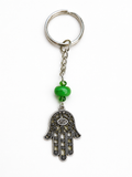 ✨ Green Howlite Hamsa Hand Keyring Bag Charm ✨