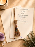 Handmade Goddess Broomstick Greeting Card – Protection & Good Luck