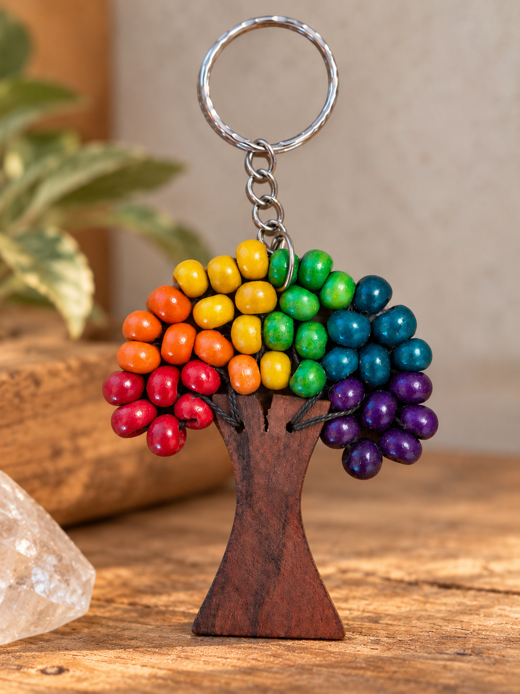 ✨ Chakra Tree of Life Keyring & Bag Charm
