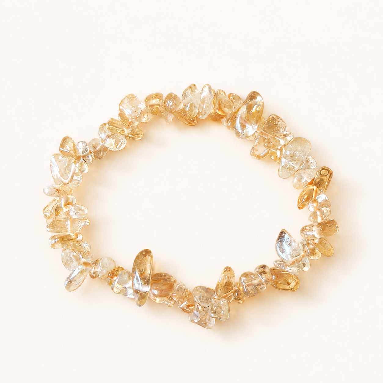 Citrine Crystal Chip Bracelet – Prosperity, Confidence & Success