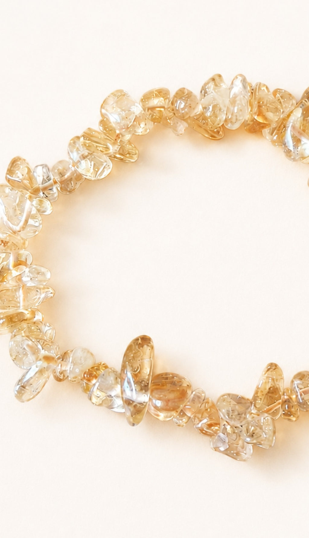 Citrine Crystal Chip Bracelet – Prosperity, Confidence & Success