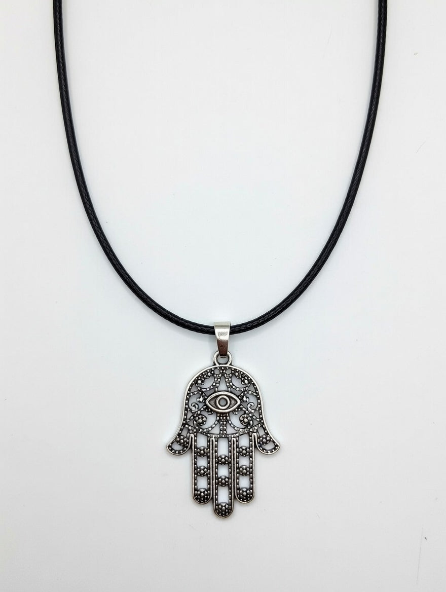 Hamsa Hand of Protection Pendant Necklace